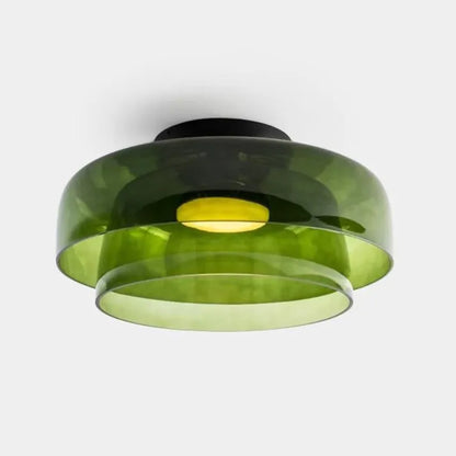 LuxeGleam - Classic Glass Ceiling Lamp