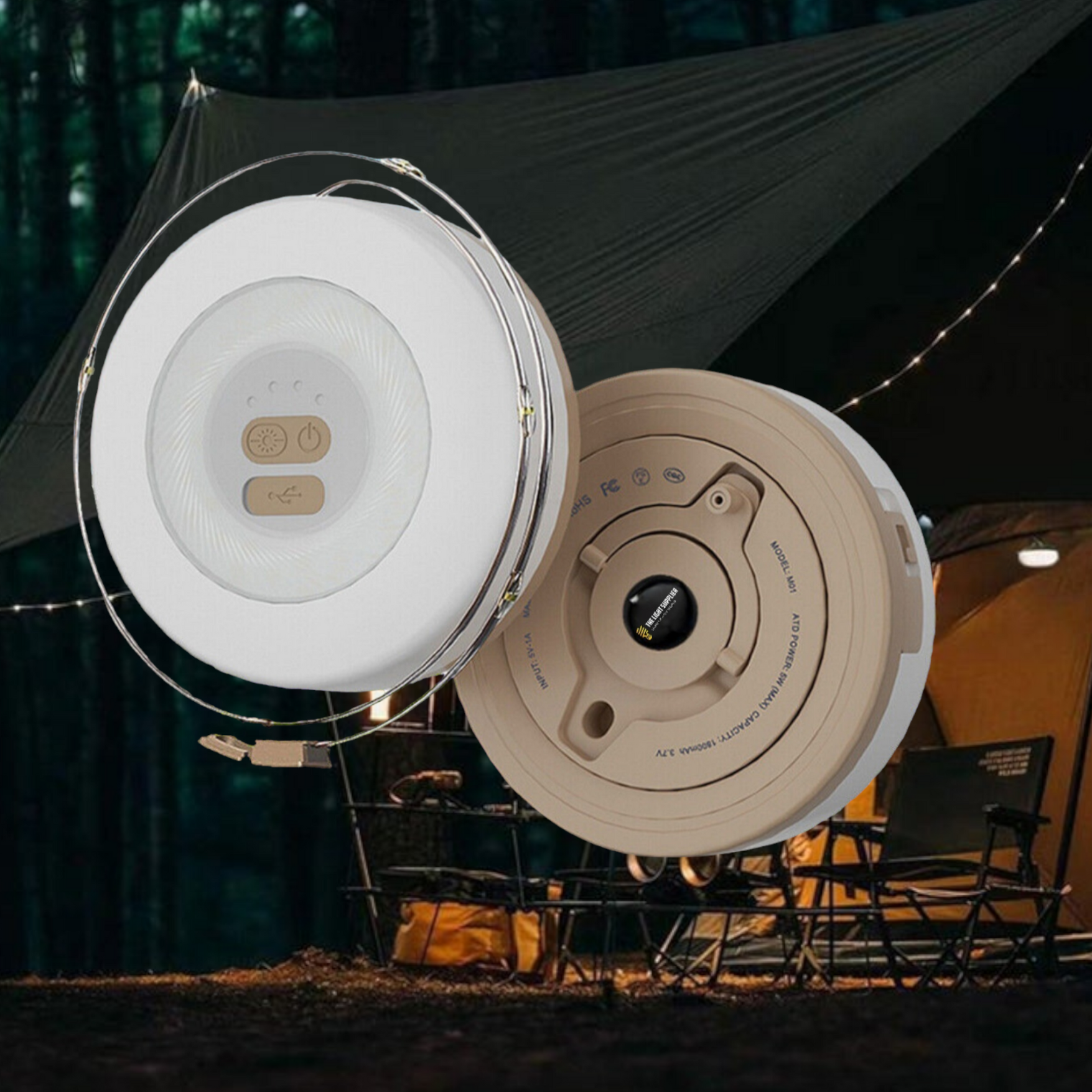 Variant image for Waterproof Rechargeable Camping Lantern - LED Lights with 20-Hour Battery Life-2