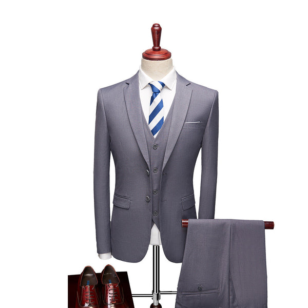 Variant image for Jonah - 3-Piece Slim Fit Men's Suit Set for Weddings and Formal Events-33