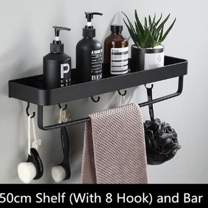 AluSpace - Black Space Aluminum Wall Shelf