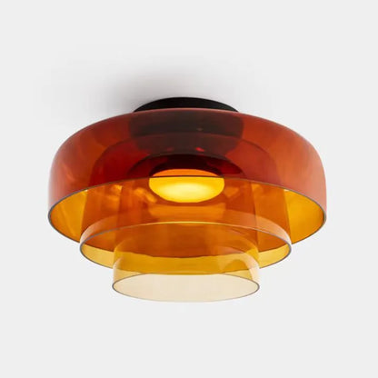 LuxeGleam - Classic Glass Ceiling Lamp