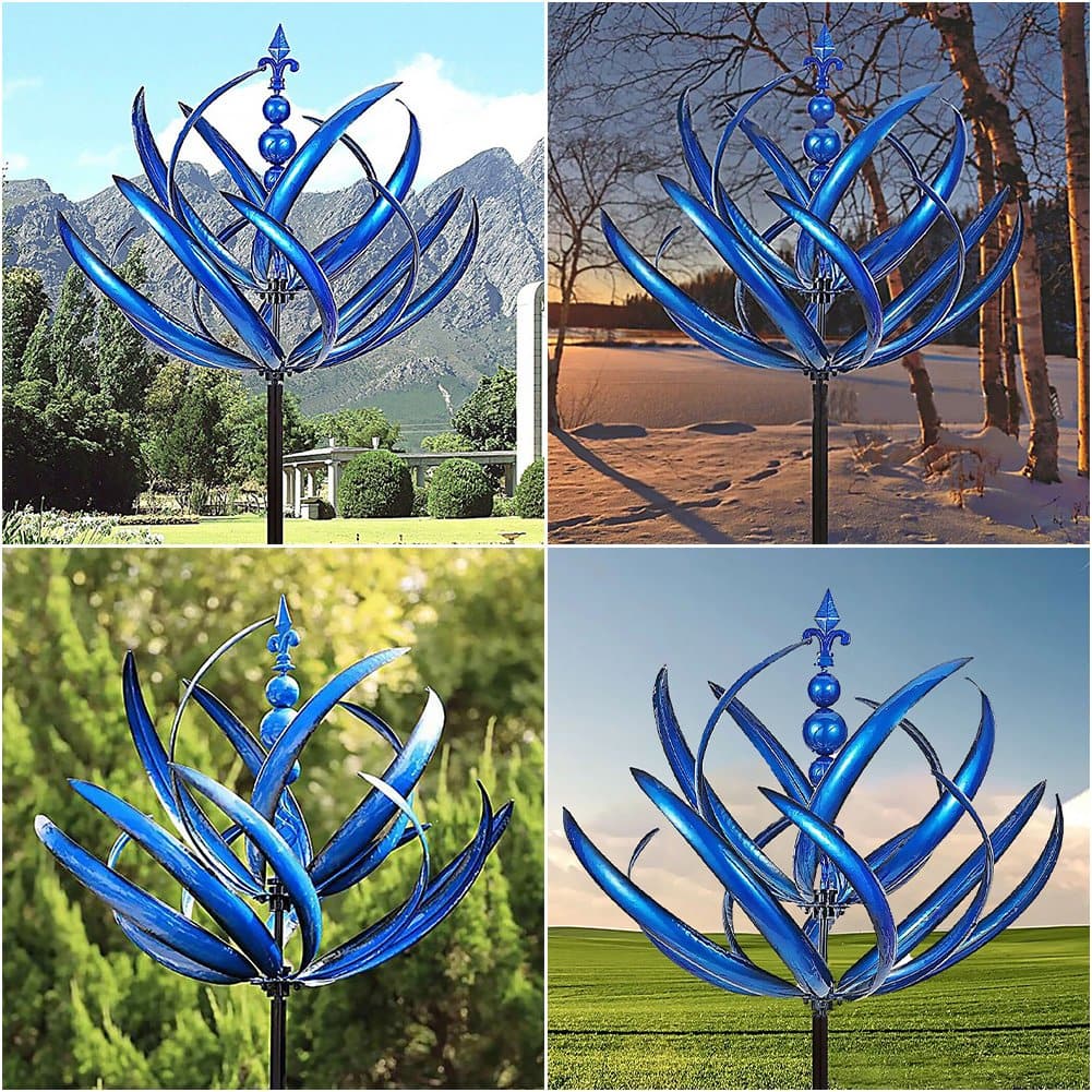 Elegant Garden Wind Spinner – Weather-Resistant Stainless Steel Decorative Accent for Outdoor Spaces, 45 cm Diameter-2