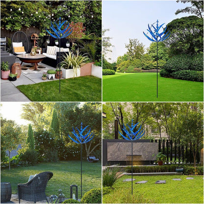Elegant Garden Wind Spinner – Weather-Resistant Stainless Steel Decorative Accent for Outdoor Spaces, 45 cm Diameter-3