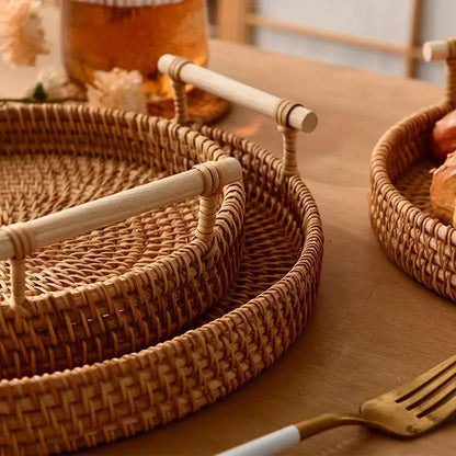 EcoRiva - Woven Rattan Serving Tray