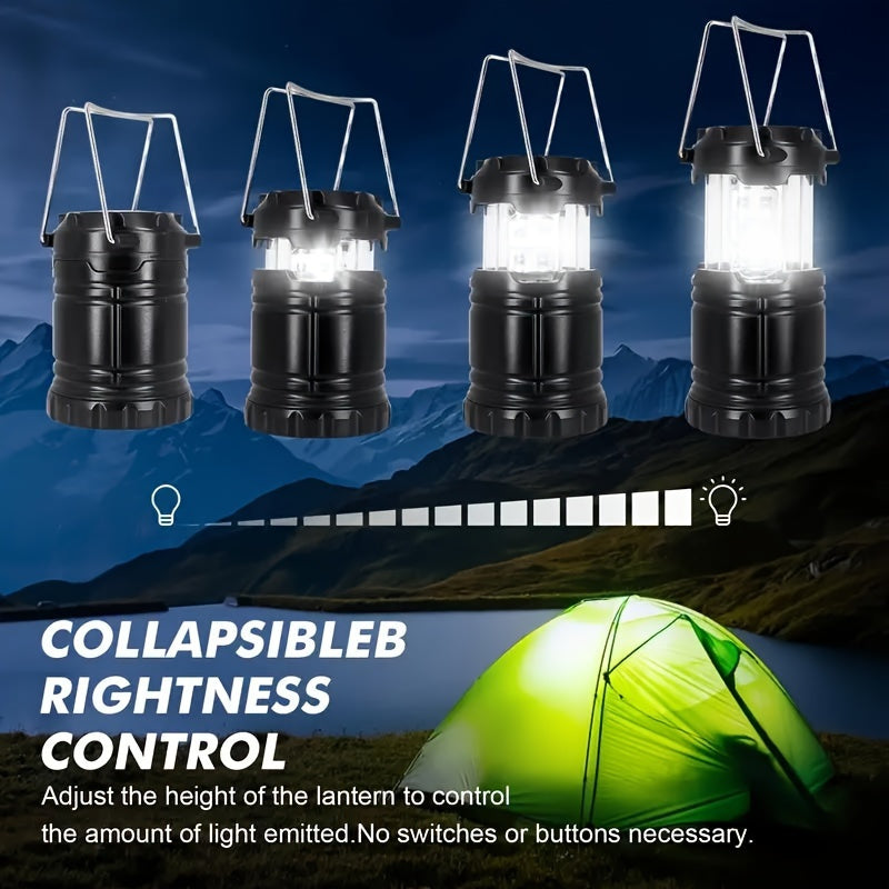 Rechargeable LED Emergency Lights - Foldable Lamp with Adjustable Brightness for Outdoor and Power Outage Use-3