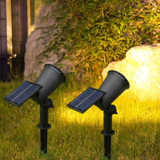 Solar Powered Garden Spotlight - 9 Color LED Solar Spike Lights for Outdoor Security-1