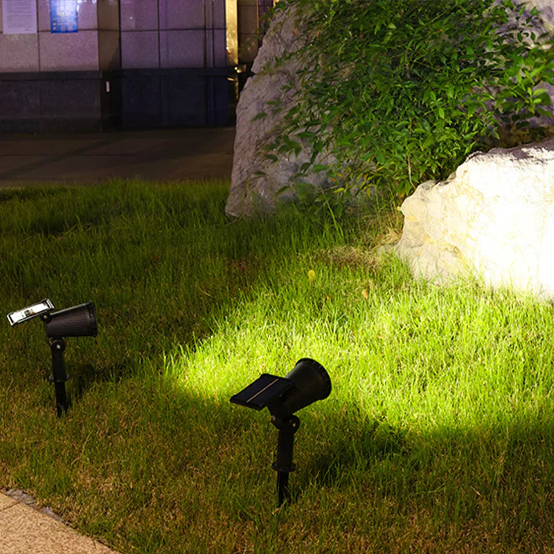 Solar Powered Garden Spotlight - 9 Color LED Solar Spike Lights for Outdoor Security-6