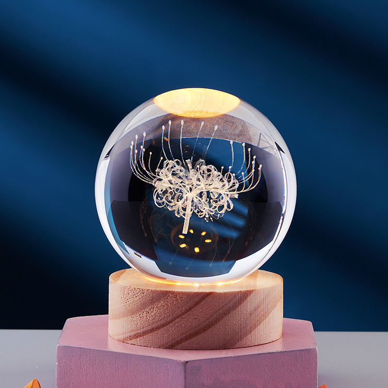 GleamSphere – Elegant 3D Night Lamp