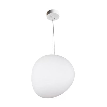StoneLuxe - Modern Cream Glass Suspension Lamp