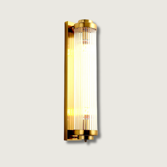 FlareGold – Elegant Gold Wall Light with LED Efficiency