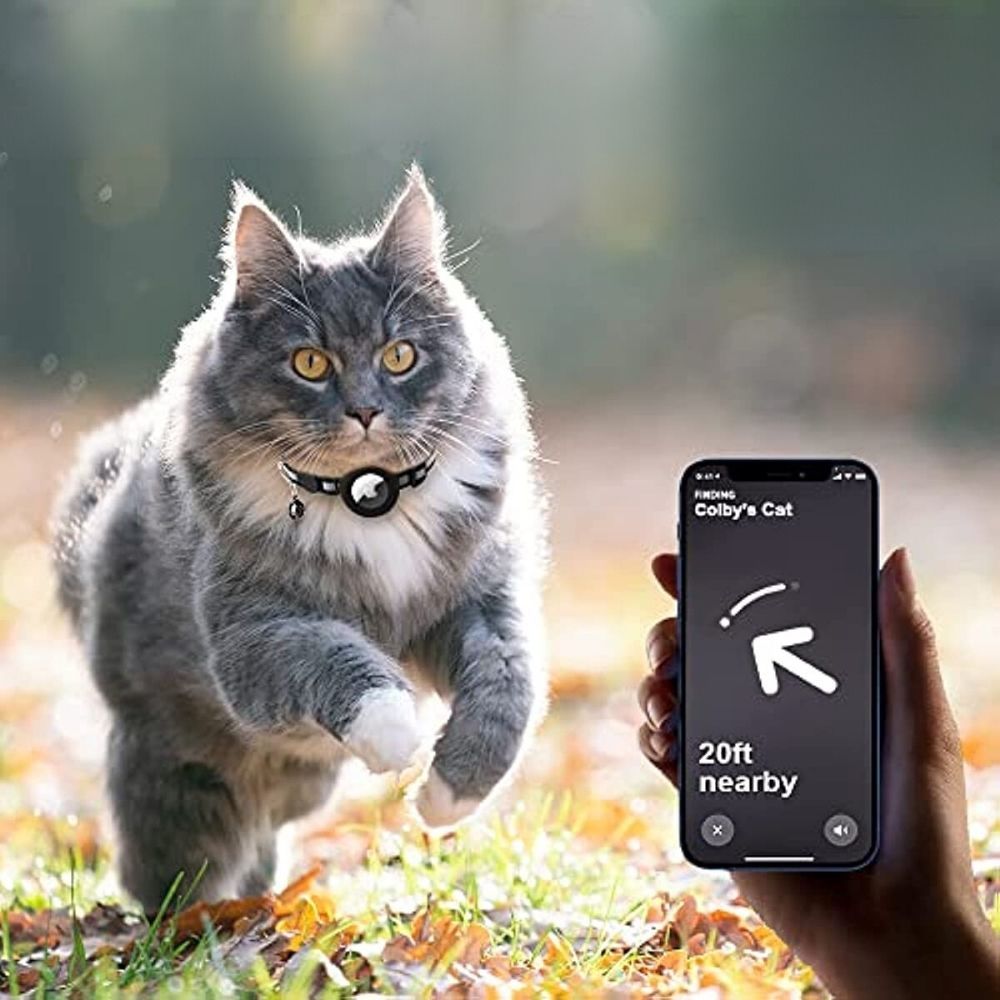 Cat GPS Tracker Collar with Quick Release Closure and Reflective Design for Enhanced Night Visibility-2