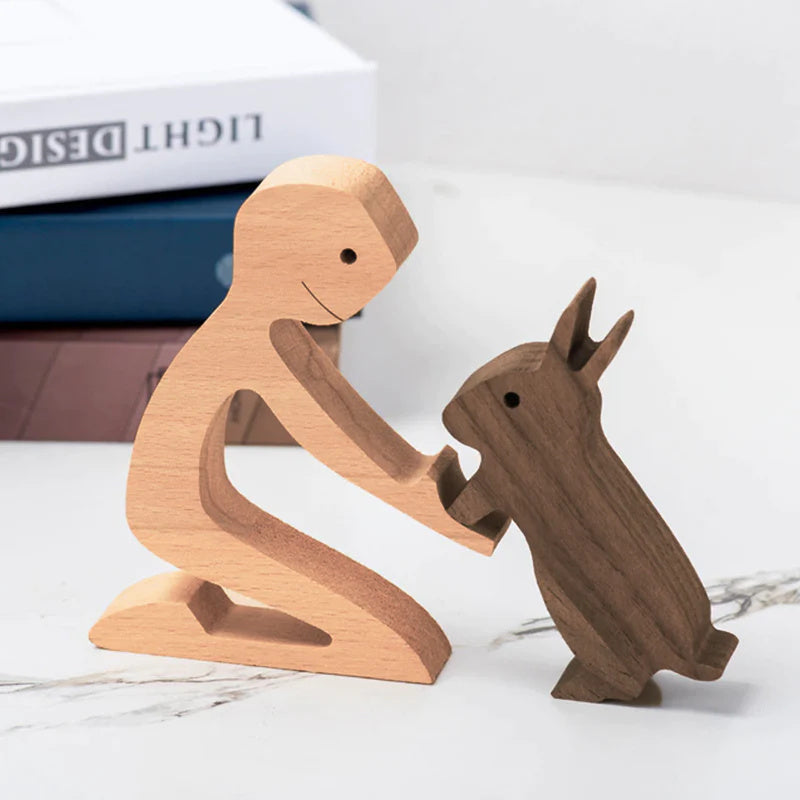 Hand-Carved Wooden Animal Figures – Eco-Friendly Home Decor and Unique Gift for Animal Lovers-6