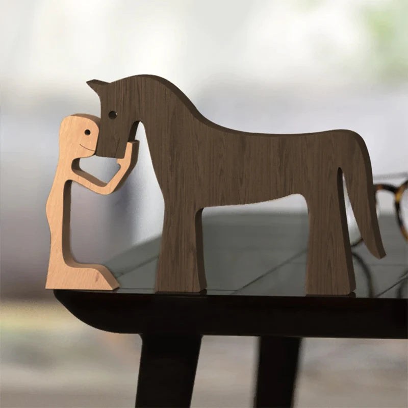 Hand-Carved Wooden Animal Figures – Eco-Friendly Home Decor and Unique Gift for Animal Lovers-5