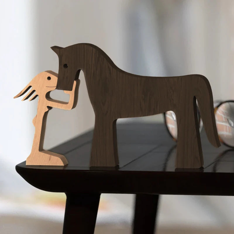 Variant image for Hand-Carved Wooden Animal Figures – Eco-Friendly Home Decor and Unique Gift for Animal Lovers-13