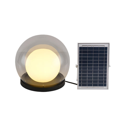 Modern Outdoor Solar Pillar Lamp - Weatherproof Garden Light with Dual-Layer Moonlight Design-5