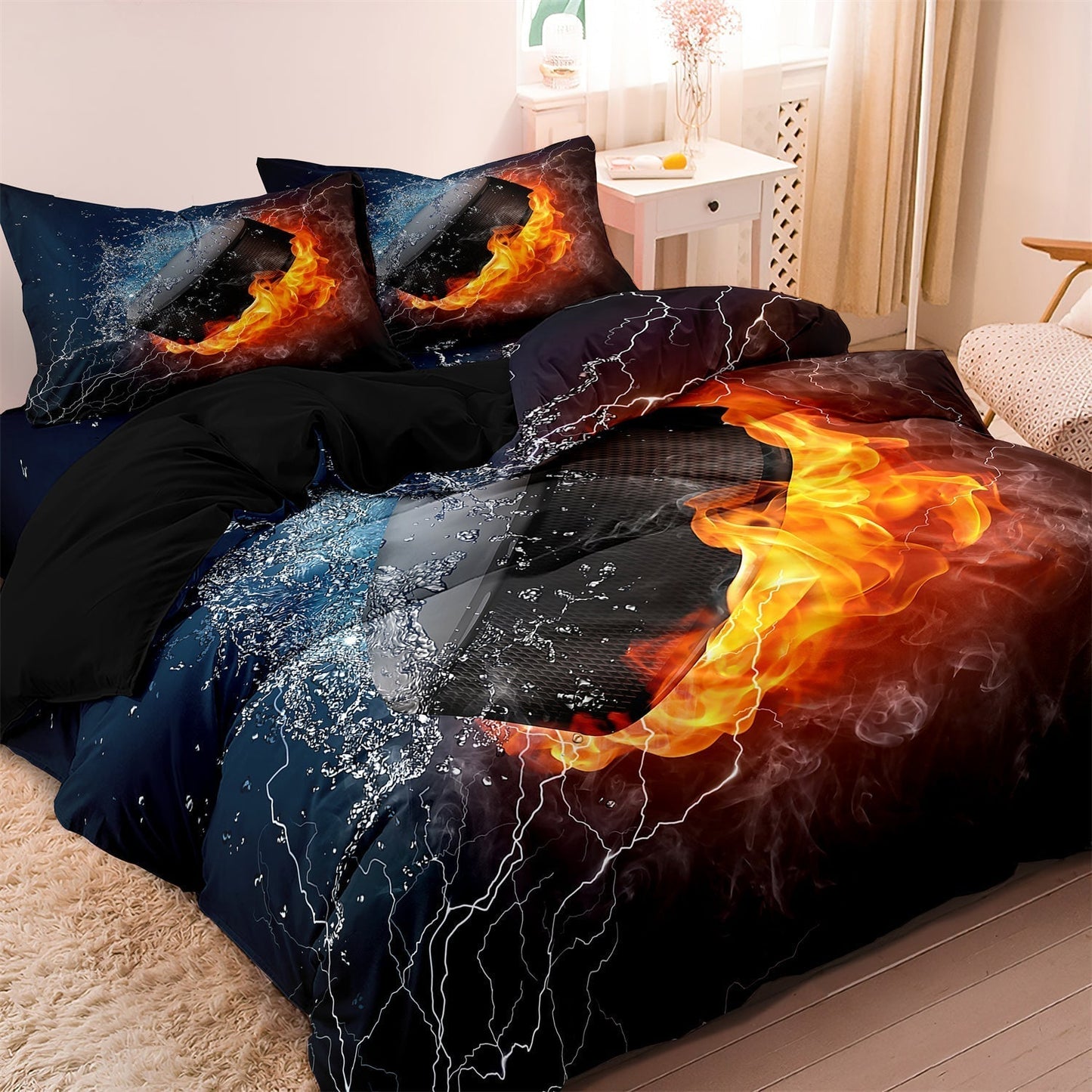 IceBlaze - Hockey-inspiriertes Bettset