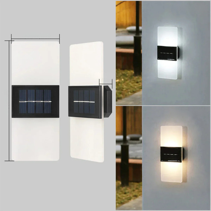 Variant image for Solar Garden Lights - Modern Weather-Resistant Outdoor Wall Lamp-2