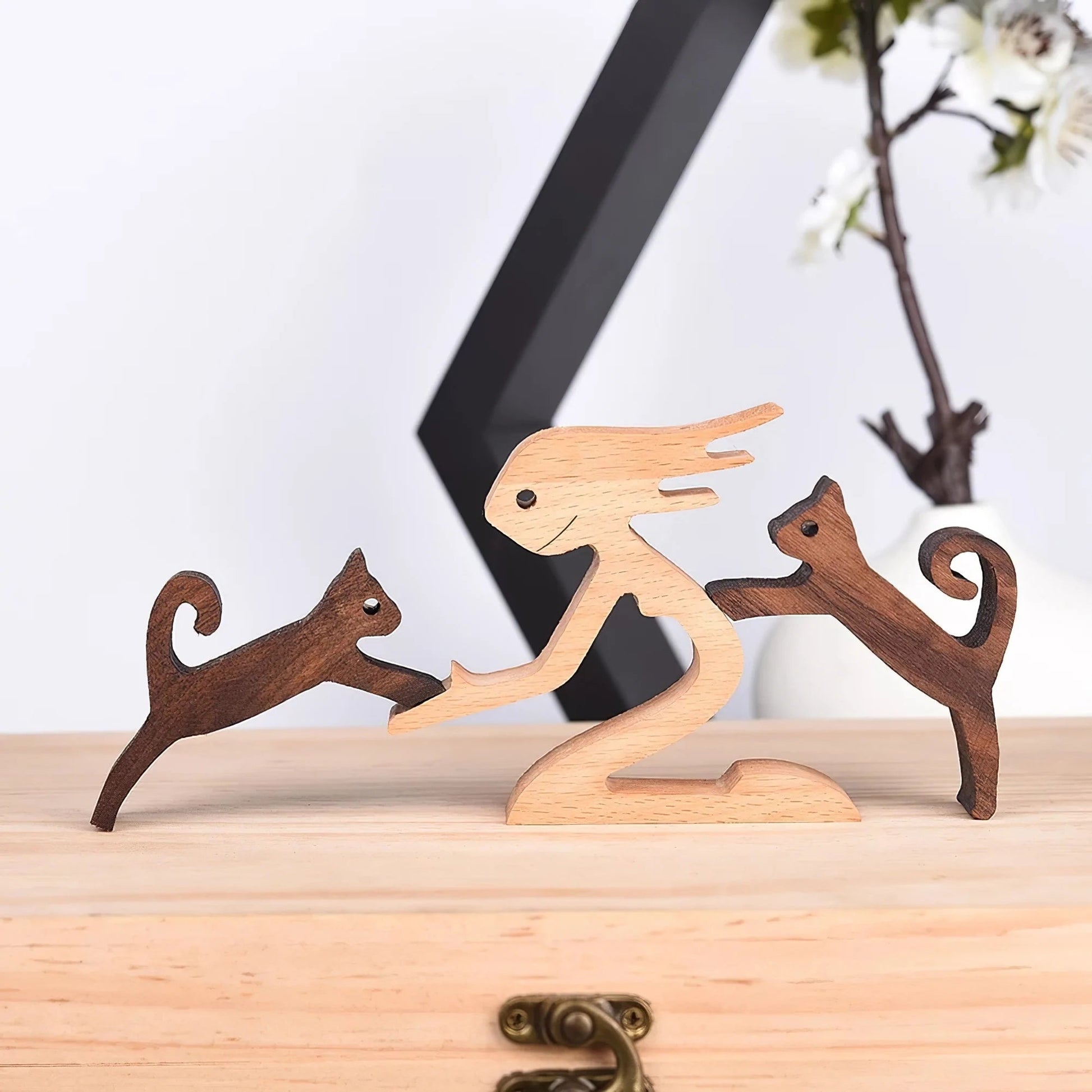 Variant image for Hand-Carved Wooden Animal Figures – Eco-Friendly Home Decor and Unique Gift for Animal Lovers-16
