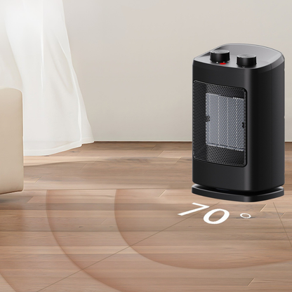 CeramiHeat | Effektiv bærbar elektrisk rumvarmer med justerbar termostat