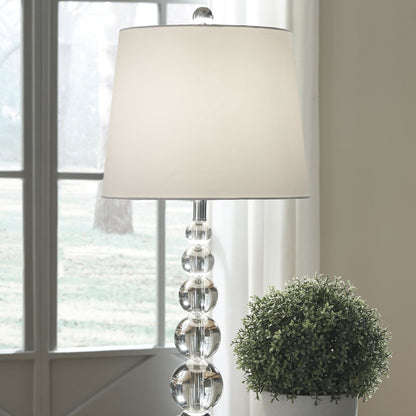 CrystalSphere - Elegant Bordlampe med Krystal Globus Design