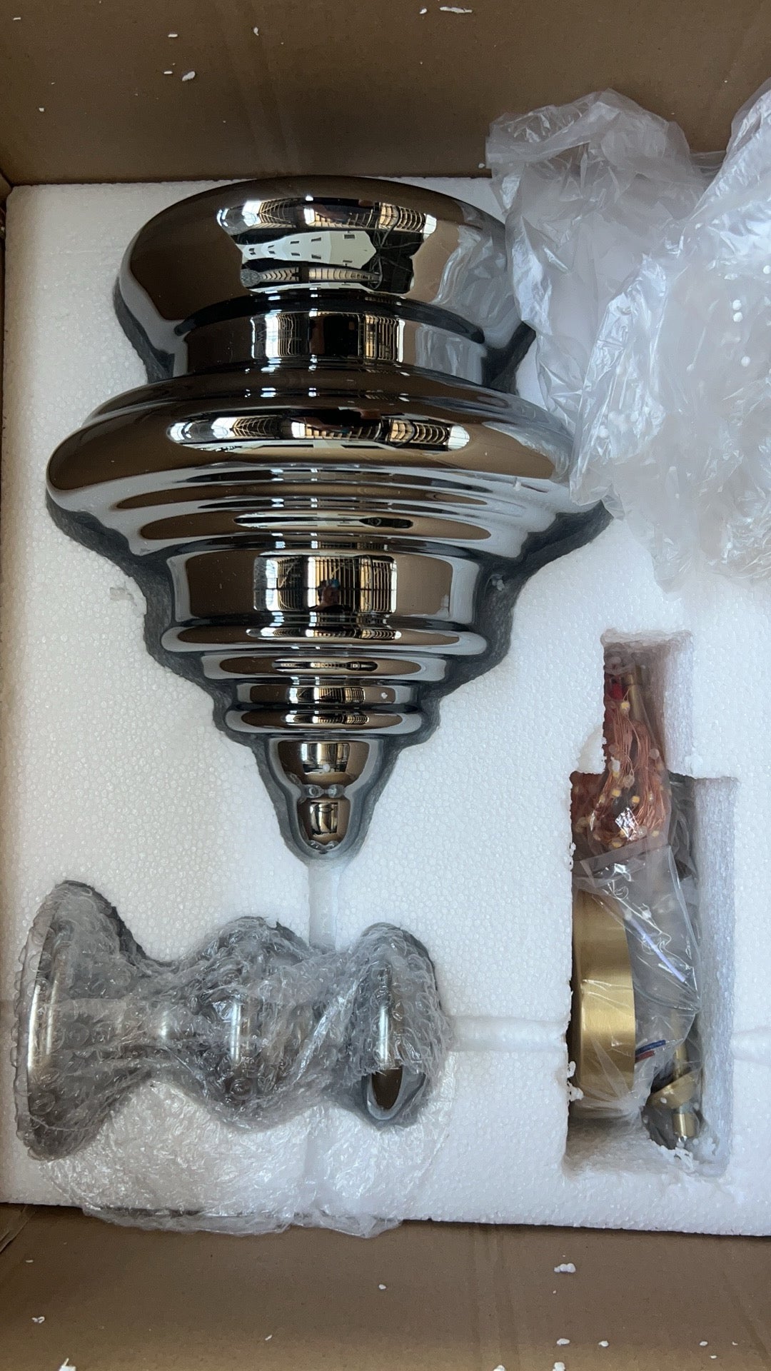 NebulaGlow - Lampe Suspendue Grise