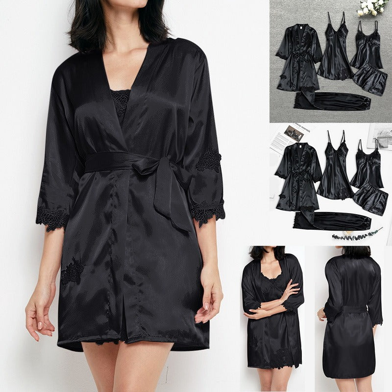 VelvetSlumber - Sophisticated Sleepwear Set for Ultimate Nighttime Comfort