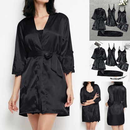 VelvetSlumber - Sophisticated Sleepwear Set for Ultimate Nighttime Comfort