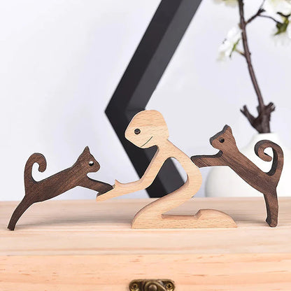Variant image for Hand-Carved Wooden Animal Figures – Eco-Friendly Home Decor and Unique Gift for Animal Lovers-8