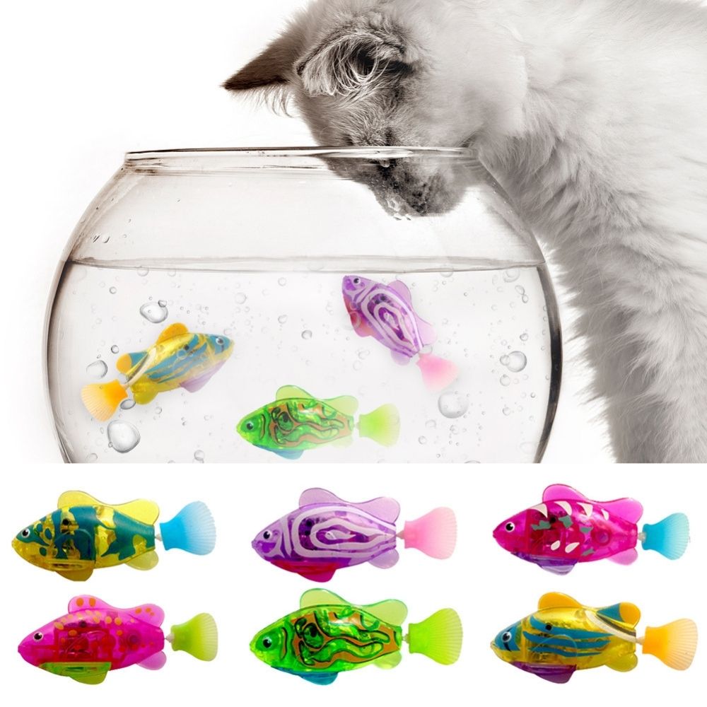 Interactive Cat Toy Set with Realistic Swimming Motion and Light – Best Cat Toys for Active Play-1