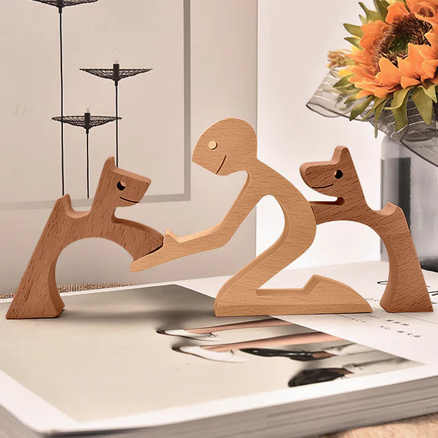 Variant image for Hand-Carved Wooden Animal Figures – Eco-Friendly Home Decor and Unique Gift for Animal Lovers-7