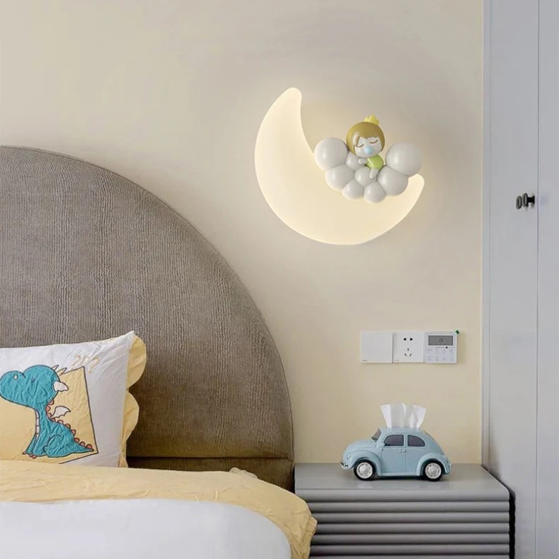 LunaLux – Opulent Moon Wall Lamp