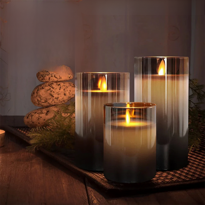 GlowLux - Decorative LED Flickering Candle Set