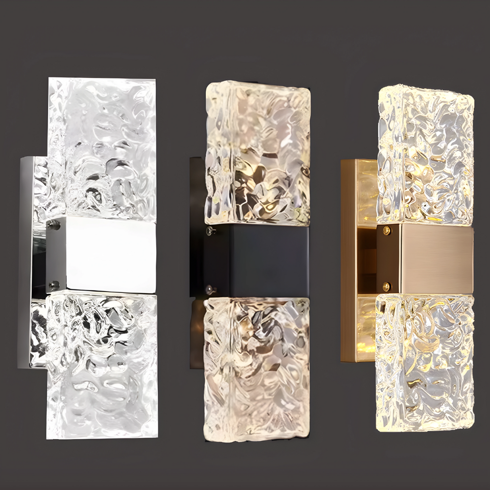 AuraLuxe – Crystal LED Wall Lamp