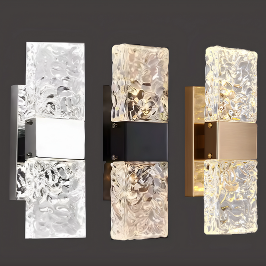 AuraLuxe – Crystal LED Wall Lamp