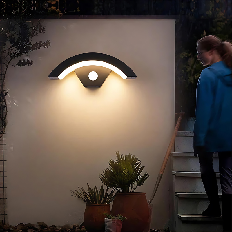 EcoBright - Waterproof Modern Outdoor Wall Lamp with Motion Sensor-3