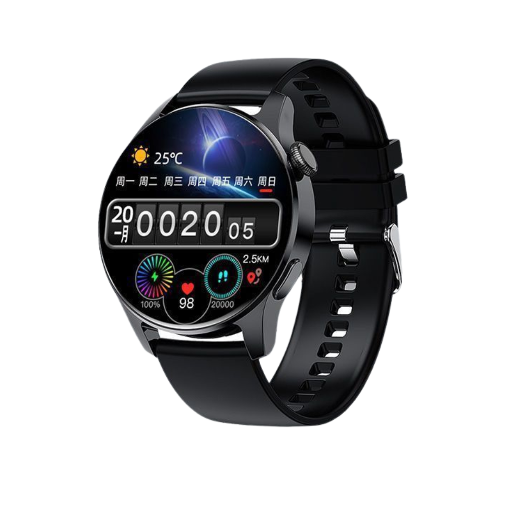 Classic Smartwatch with Health Tracking, Notifications, and Water Resistance – Elegant Design