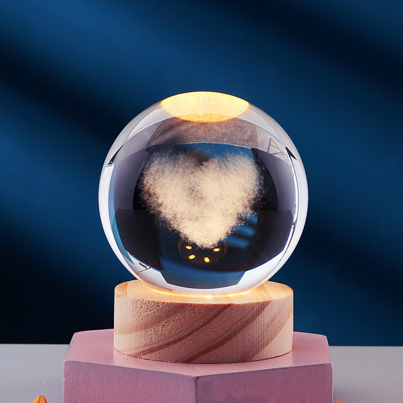 GleamSphere – Elegant 3D Night Lamp