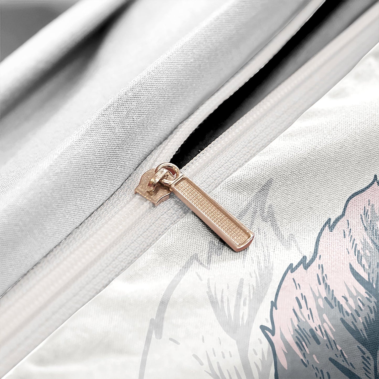 PetalFlight - Soft Floral and Bird Bed Linen