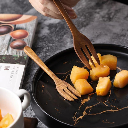 NatureSet - Ensemble de cuillère et fourchette en bois clair