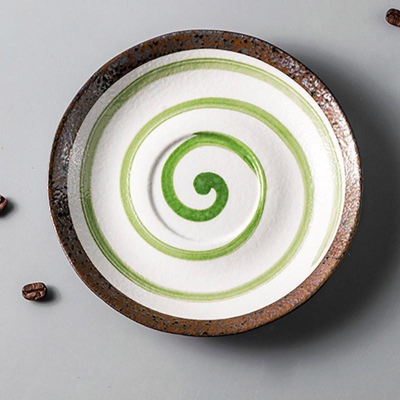 CalmSip - Tasse à matcha en céramique artisanale avec soucoupe