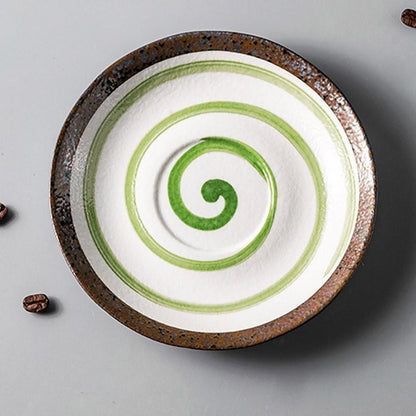 CalmSip - Tasse à matcha en céramique artisanale avec soucoupe