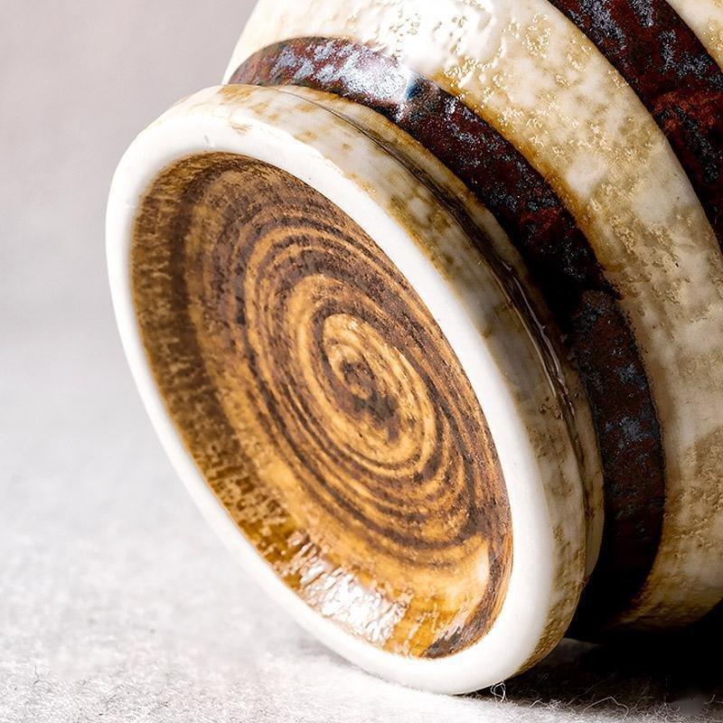 CalmSip - Tasse à matcha en céramique artisanale avec soucoupe