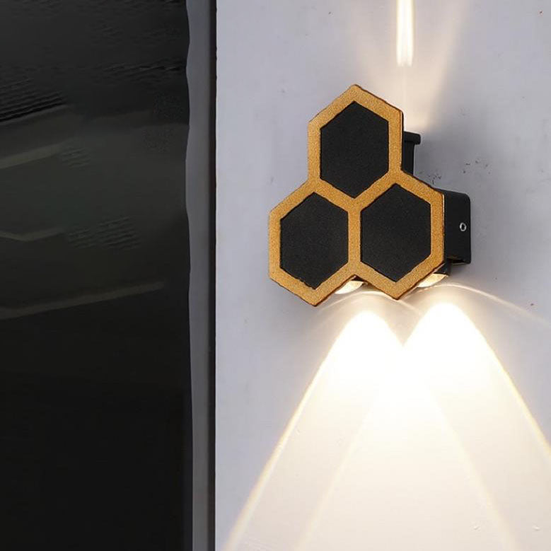Lumahive Honeycomb LED Outdoor Wall Lights - Energy Efficient Garden Lighting-2