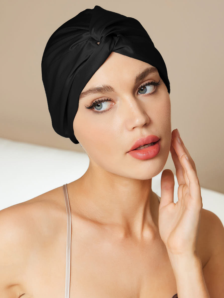 SilkRelax - Pure Silk Casual Sleep Cap for Night Comfort