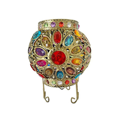 LuxeLume - Stylowa nocna szafka z akrylowymi koralikami