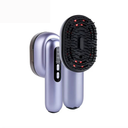 GlowSpray Comb - Masseur de tête avec vibration et applicateur d'huile capillaire