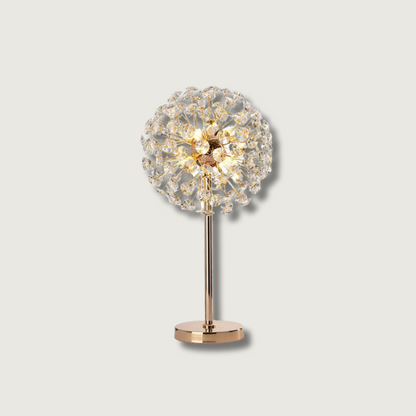 BloomSphere – Lámpara de Mesa de Cristal de Diente de León Elegante