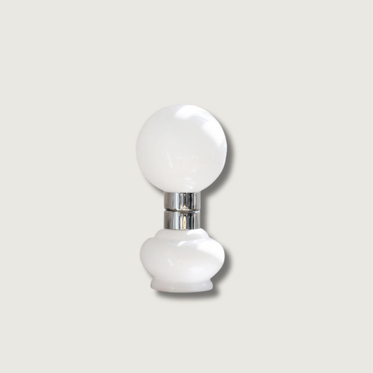 GlobeLume – Sleek White Glass Lamp Design
