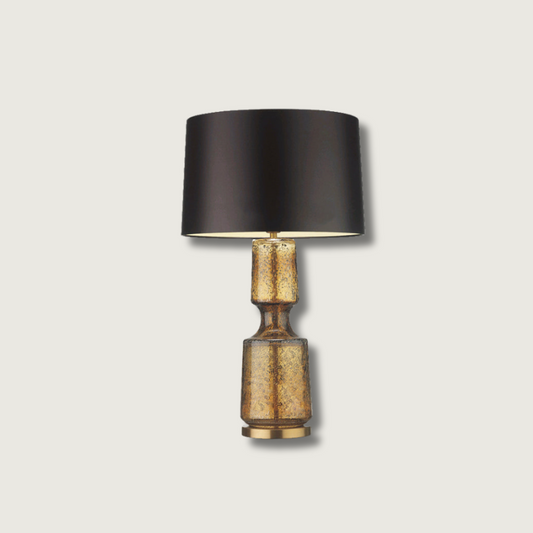 LuxAura – Elegant Metal and Glass Table Lamp