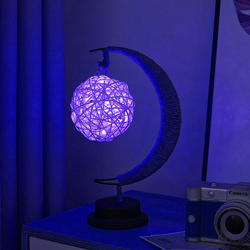 GlowLuna - Warm Glass Lunar Lamp